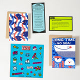 Egg Press - Pen Pal letter writing kit - Long Time No Sea | Scout & Co