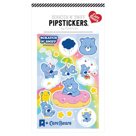 Pipsticks - Care Bears: Fluffy Grumpy Bear scratch 'n' sniff sticker sheet | Scout & Co