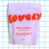 Lovely Skincare - Bath Salts - Rose + Coconut | Scout & Co