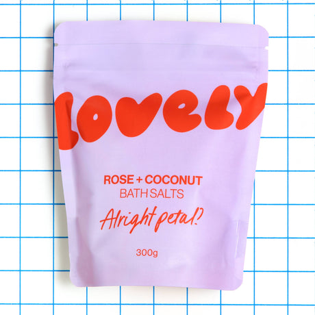 Lovely Skincare - Bath Salts - Rose + Coconut | Scout & Co