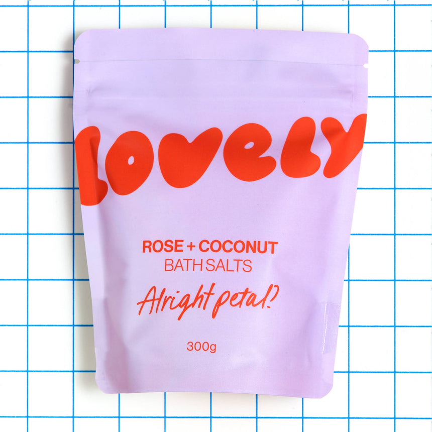 Lovely Skincare - Bath Salts - Rose + Coconut | Scout & Co