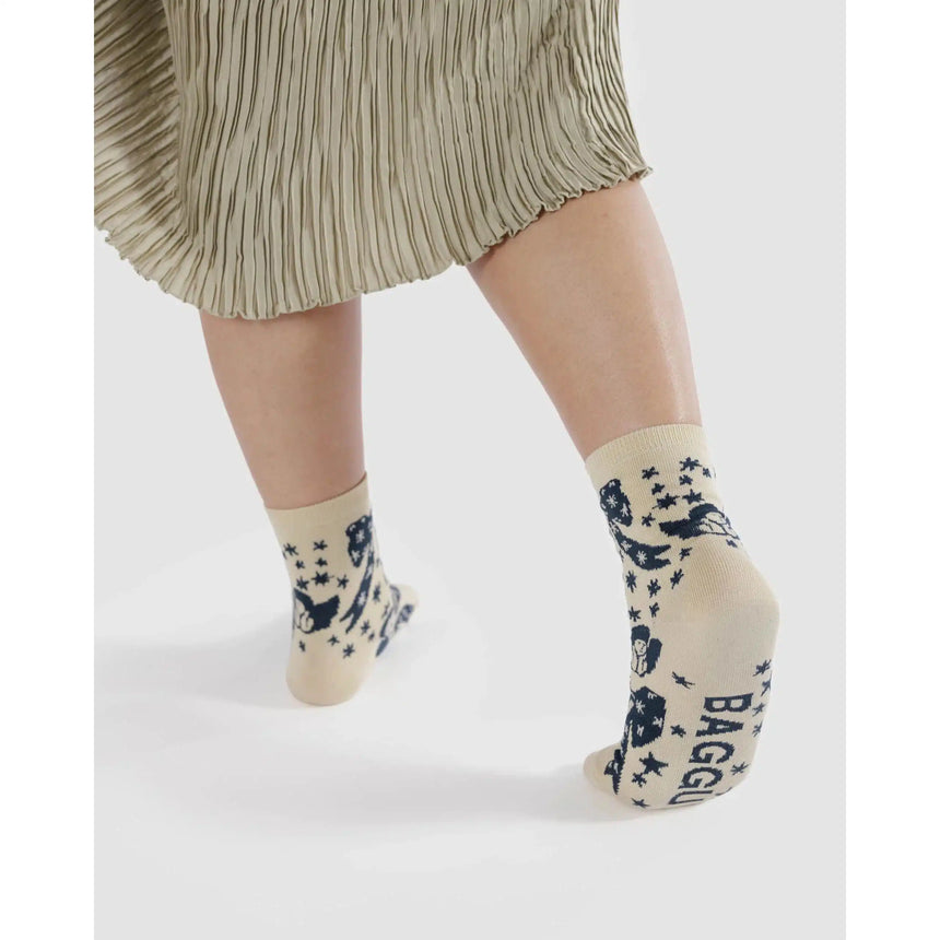 Baggu - Adult crew socks - Cherub Bows | Scout & Co