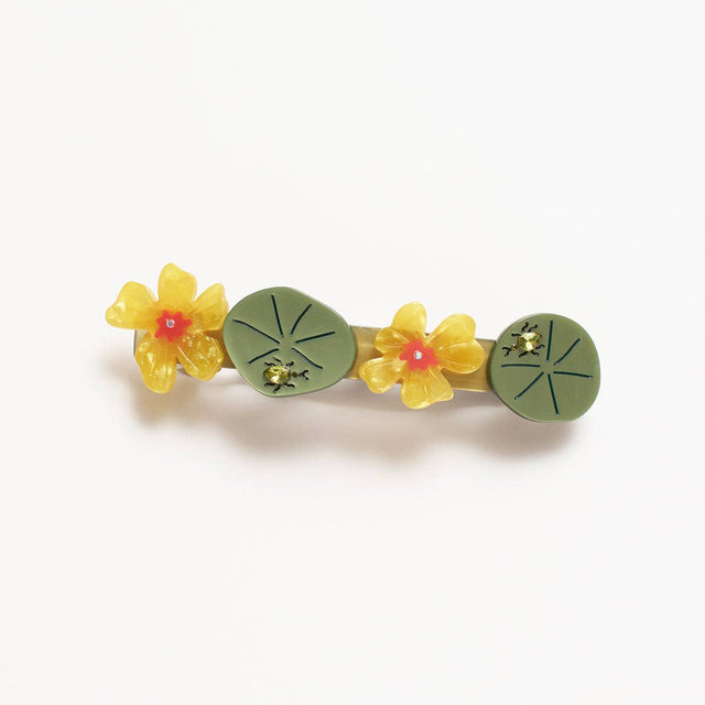 Winona Irene - Nasturtium jewelled French hair barrette | Scout & Co
