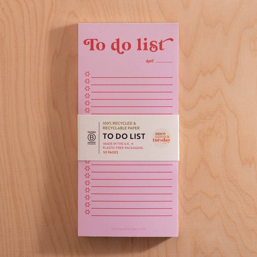 Good Tuesday - To Do List Pad - Pink & Red | Scout & Co