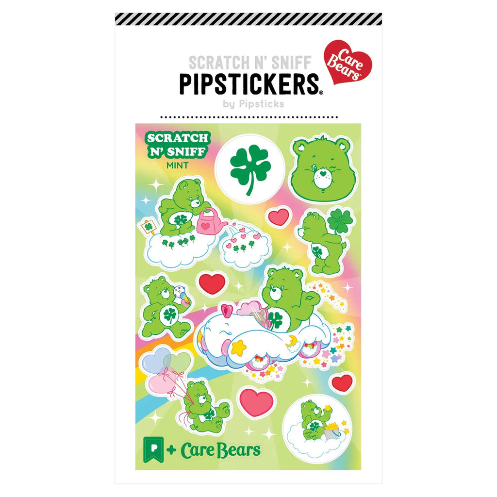 Pipsticks - Care Bears: Bringing Good Luck Bear scratch 'n' sniff sticker sheet | Scout & Co