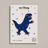 Petra Boase - Iron on Patch - Blue Dinosaur | Scout & Co
