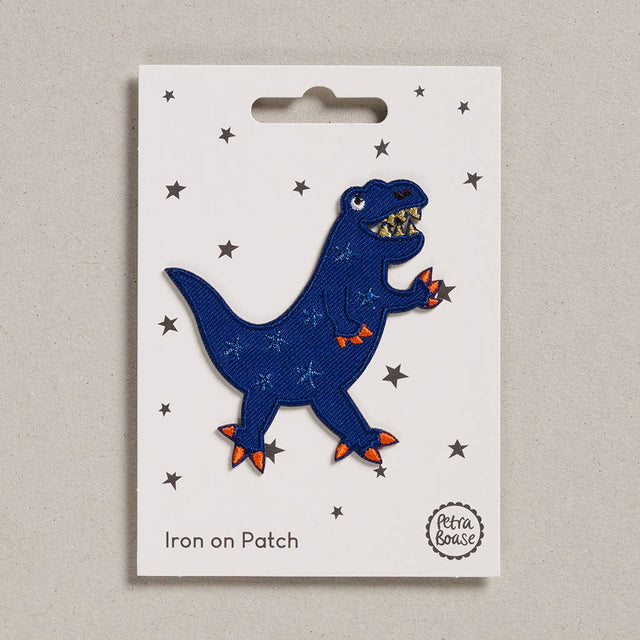 Petra Boase - Iron on Patch - Blue Dinosaur | Scout & Co