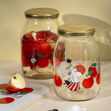 Muurla - Moomin glass kitchen jar - Joyful Apples - Red | Scout & Co
