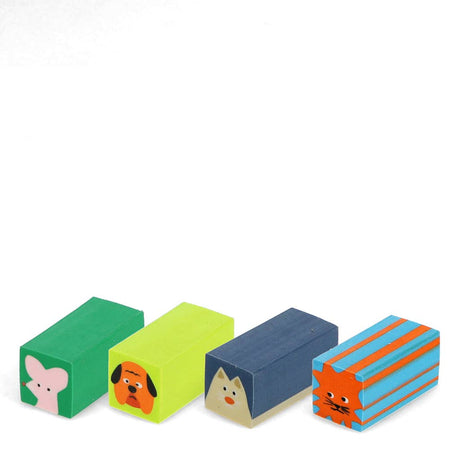 Rex - Animal face erasers | Scout & Co