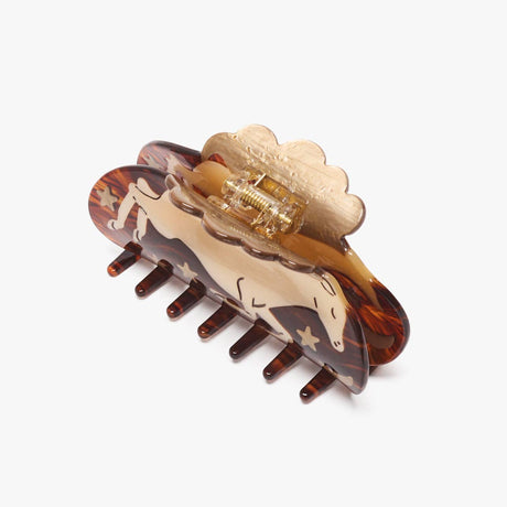 Winona Irene - Wild At Heart White Horse hair claw