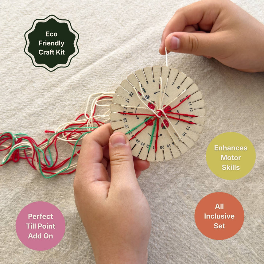 Cotton Twist - Make Your Own Strawberry Kumihimo Bracelet Kit | Scout & Co