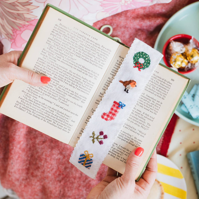 Cotton Clara - Christmas Cross Stitch Bookmark Kit | Scout & Co