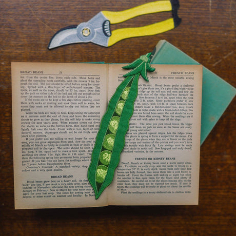 Petra Boase - Pea Pod Embroidered Bookmark | Scout & Co