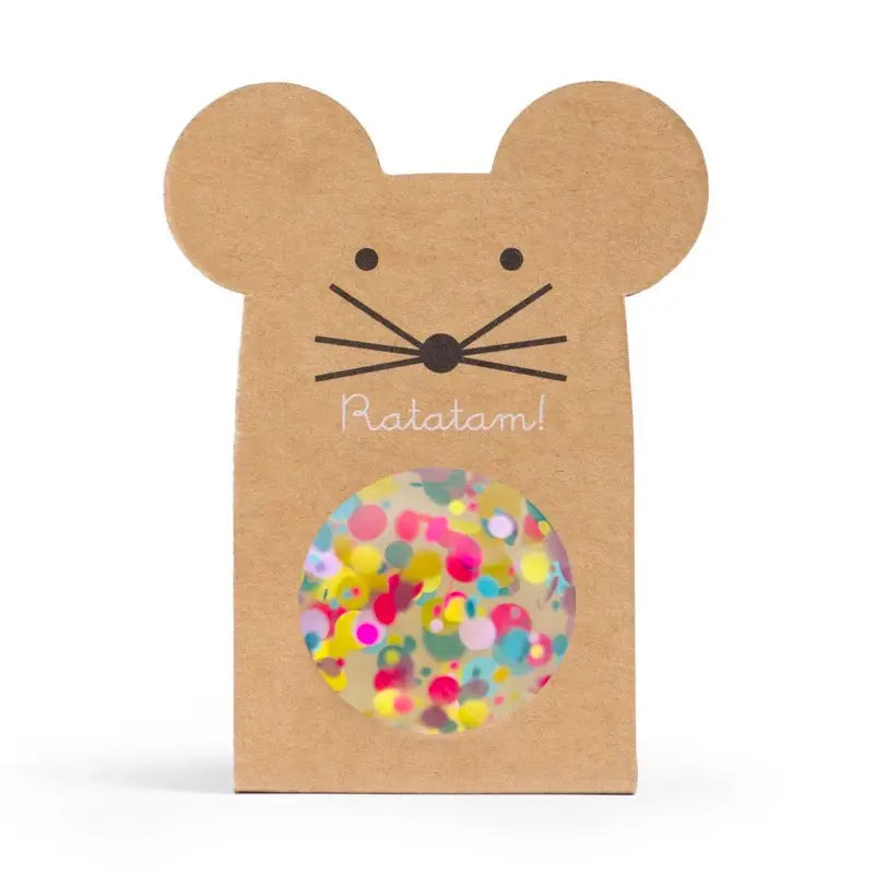 Ratatam! - Mouse bouncy ball - Multicoloured Confetti - 43mm | Scout & Co