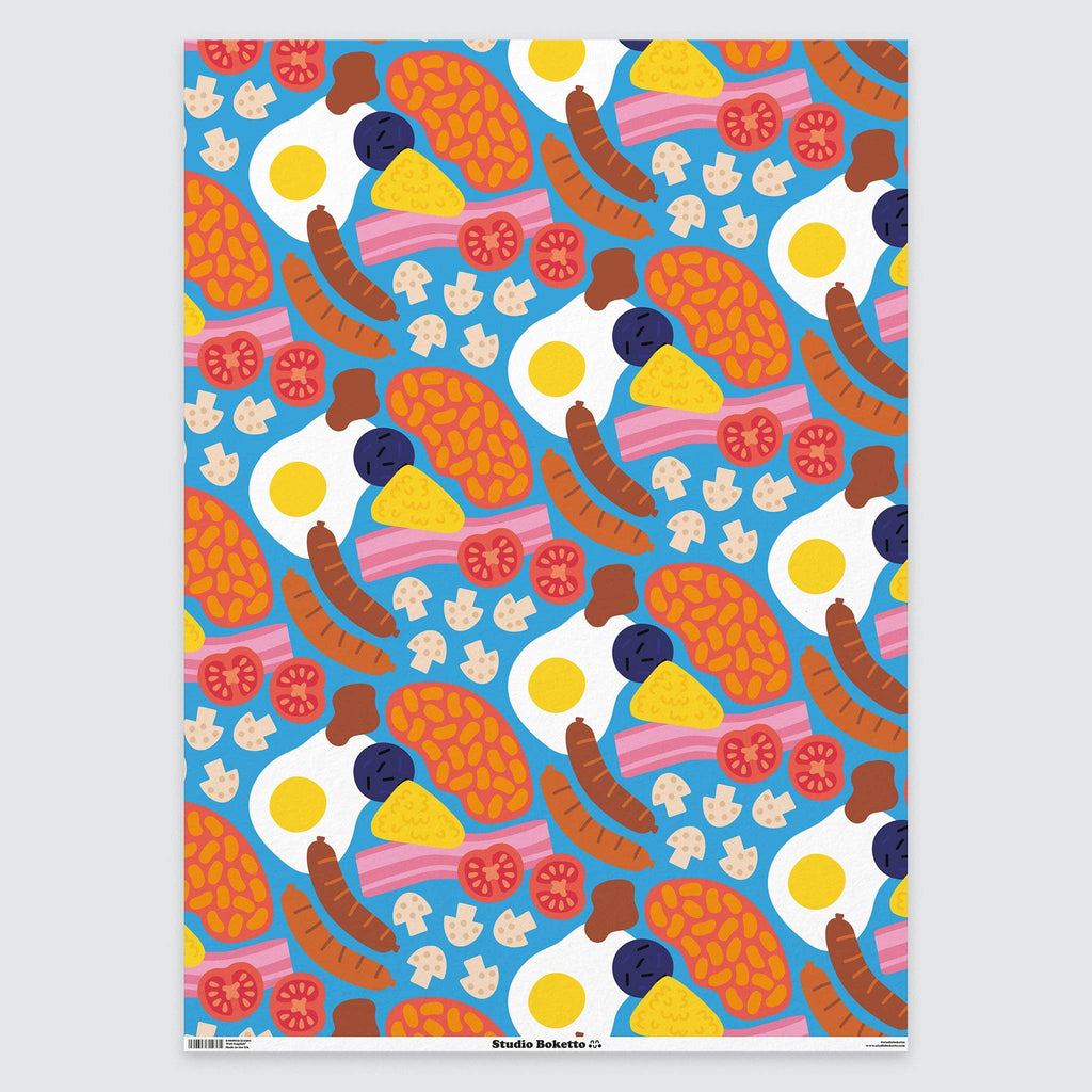 Studio Boketto - Full English Breakfast gift wrap | Scout & Co