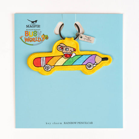 Magpie x Richard Scarry - Rainbow Pencil Car key charm | Scout & Co