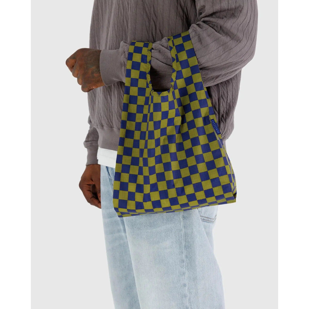 Baggu - Baby Baggu reusable bag - Pear Navy Check | Scout & Co