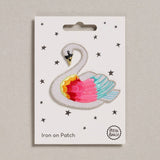 Petra Boase - Iron on Patch - Rainbow Swan | Scout & Co