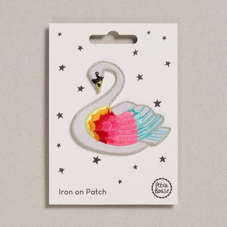 Petra Boase - Iron on Patch - Rainbow Swan | Scout & Co