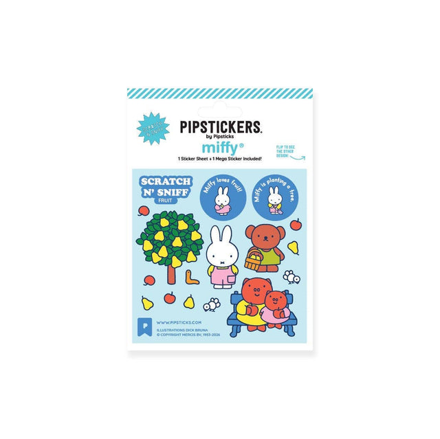 Pipsticks - Miffy Loves Fruit scratch 'n sniff stickers (2 sheets) | Scout & Co
