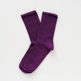 Klue - Glitter Lurex socks - Purple | Scout & Co
