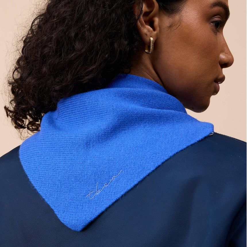 TBCo - Merino Wool Triangle Scarf in Cobalt Blue | Scout & Co