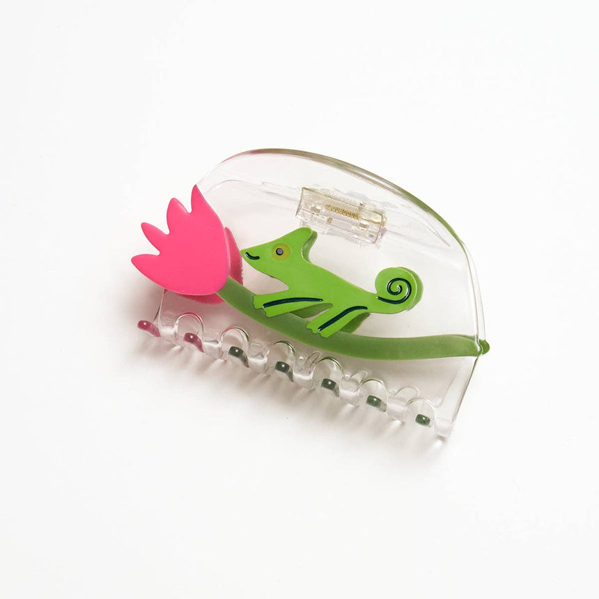 Winona Irene - Chameleon + tulip hair claw clip