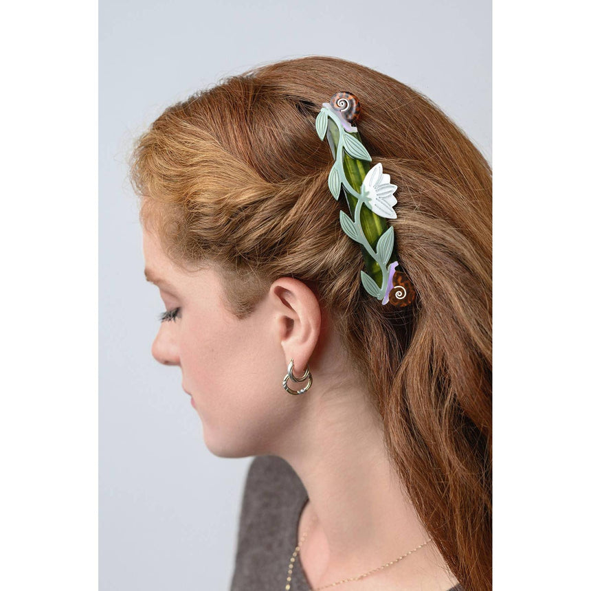 Winona Irene - Broceliande Lotus Flowers & Snails hair clip | Scout & Co