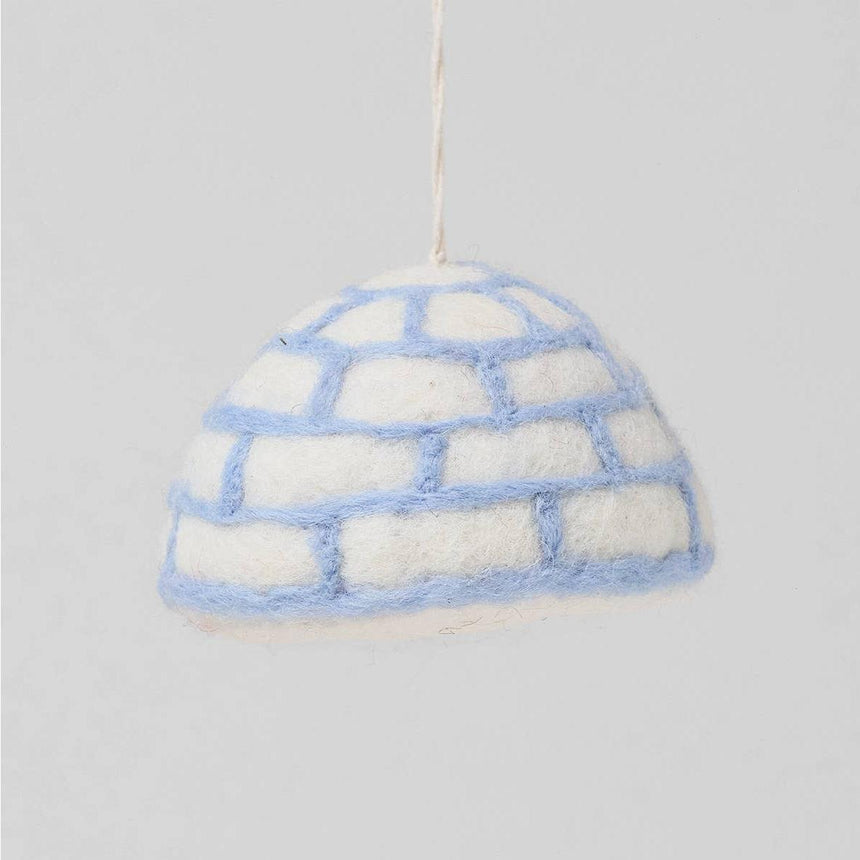Wrap - Frosty Cat hanging felt ornament | Scout & Co