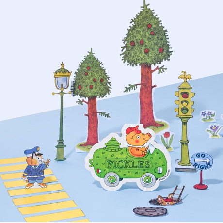 Studio Boketto x Richard Scarry - Pickle Pig Car die-cut card | Scout & Co