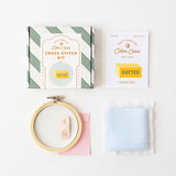 Cotton Clara - Butter Cross Stitch Kit for Beginners | Scout & Co