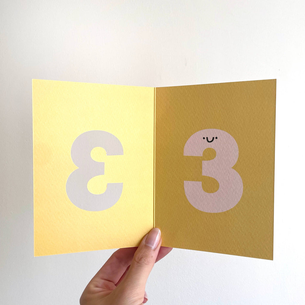 Rumble Cards - 3rd Birthday die-cut card | Scout & Co