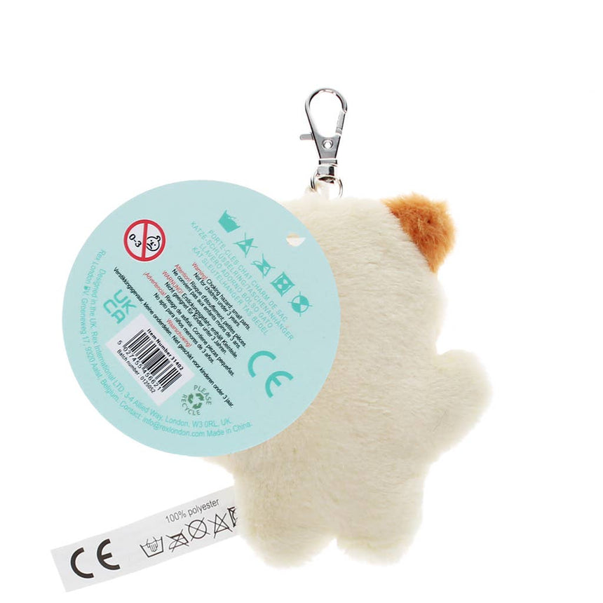 Rex - Fluffy keyring bag charm - Cat | Scout & Co