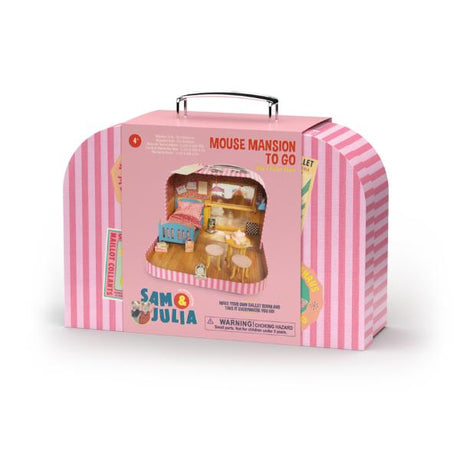 Sam & Julia: The Mouse Mansion - Mouse Mansion To Go suitcase: Ella's Ballet Room | Scout & Co