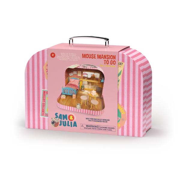 Sam & Julia: The Mouse Mansion - Mouse Mansion To Go suitcase: Ella's Ballet Room | Scout & Co