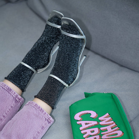 Klue - Glitter Lurex socks - Black | Scout & Co
