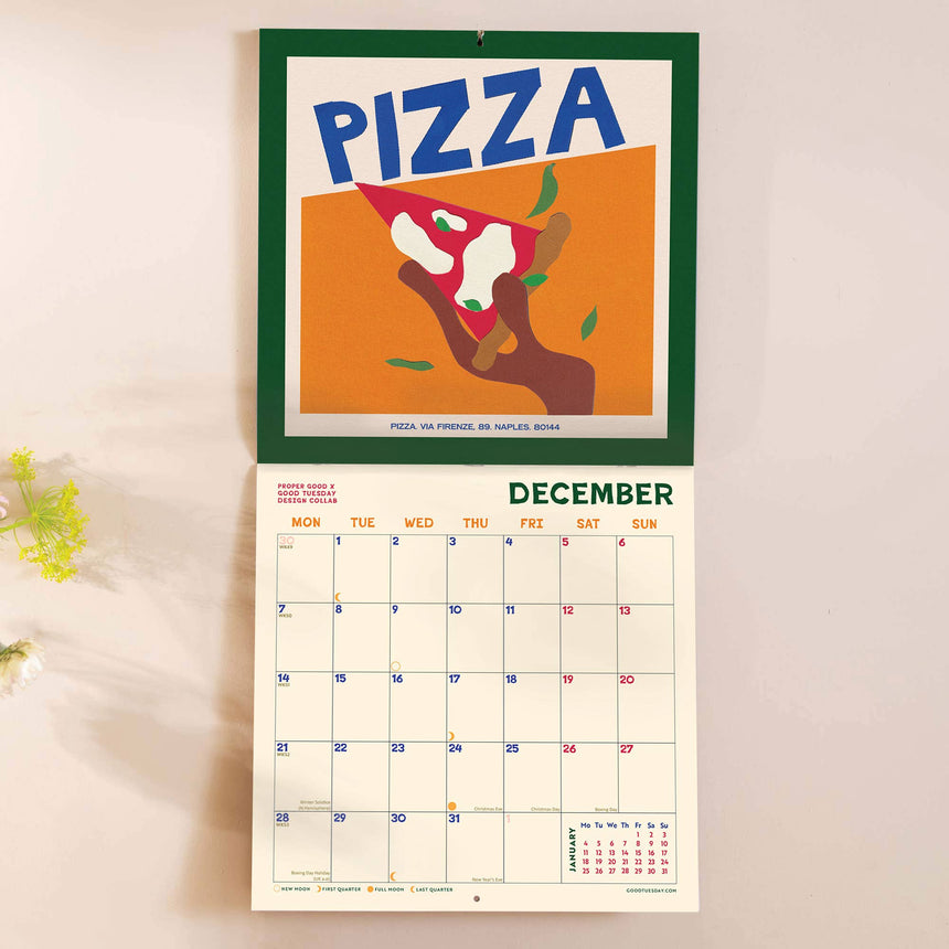 Good Tuesday - 2026 Wall Calendar - Dishes Around The World | Scout & Co