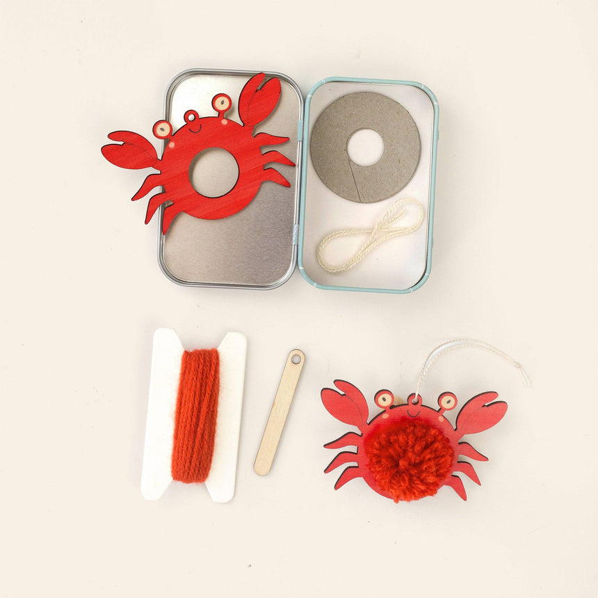Cotton Twist - Make Your Own Pom Pom Crab Decoration Kit | Scout & Co