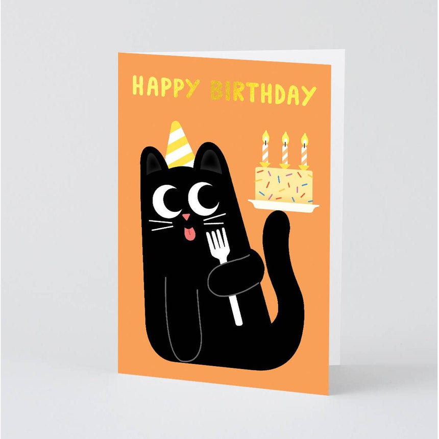 Wrap - Happy Birthday Cat Cake card | Scout & Co