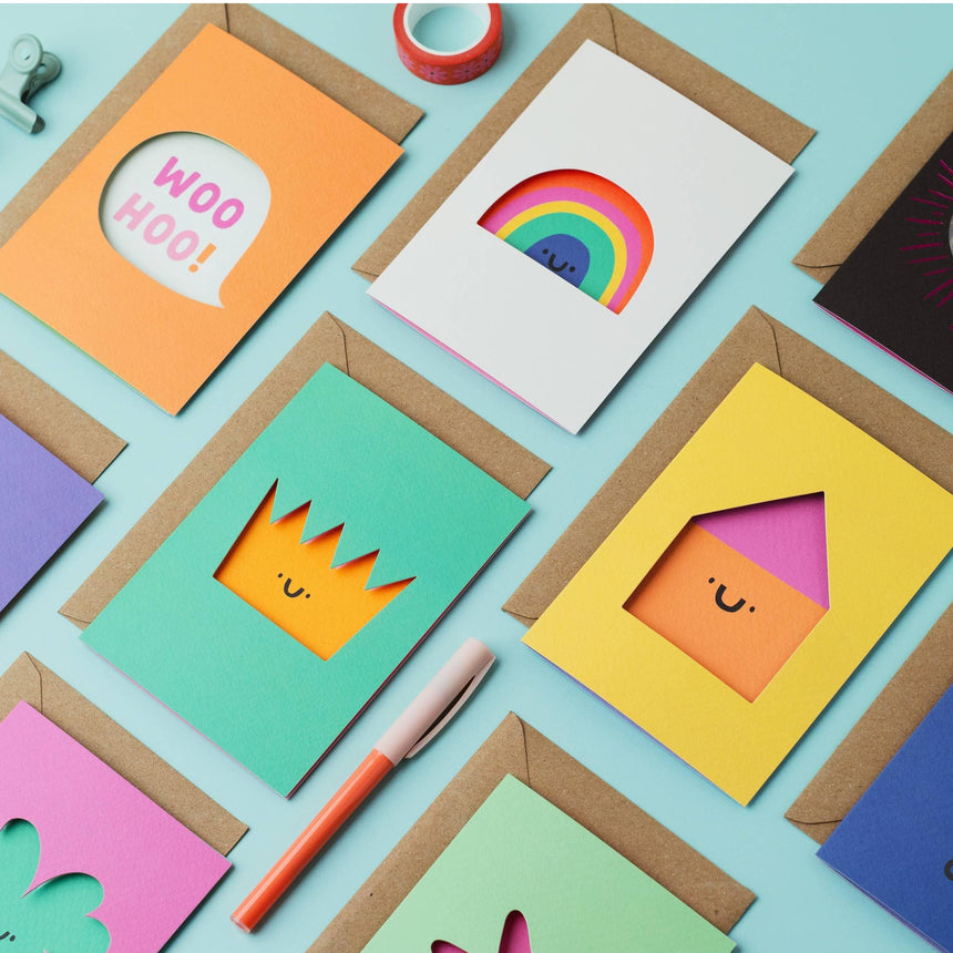 Rumble Cards - Rainbow die-cut card | Scout & Co