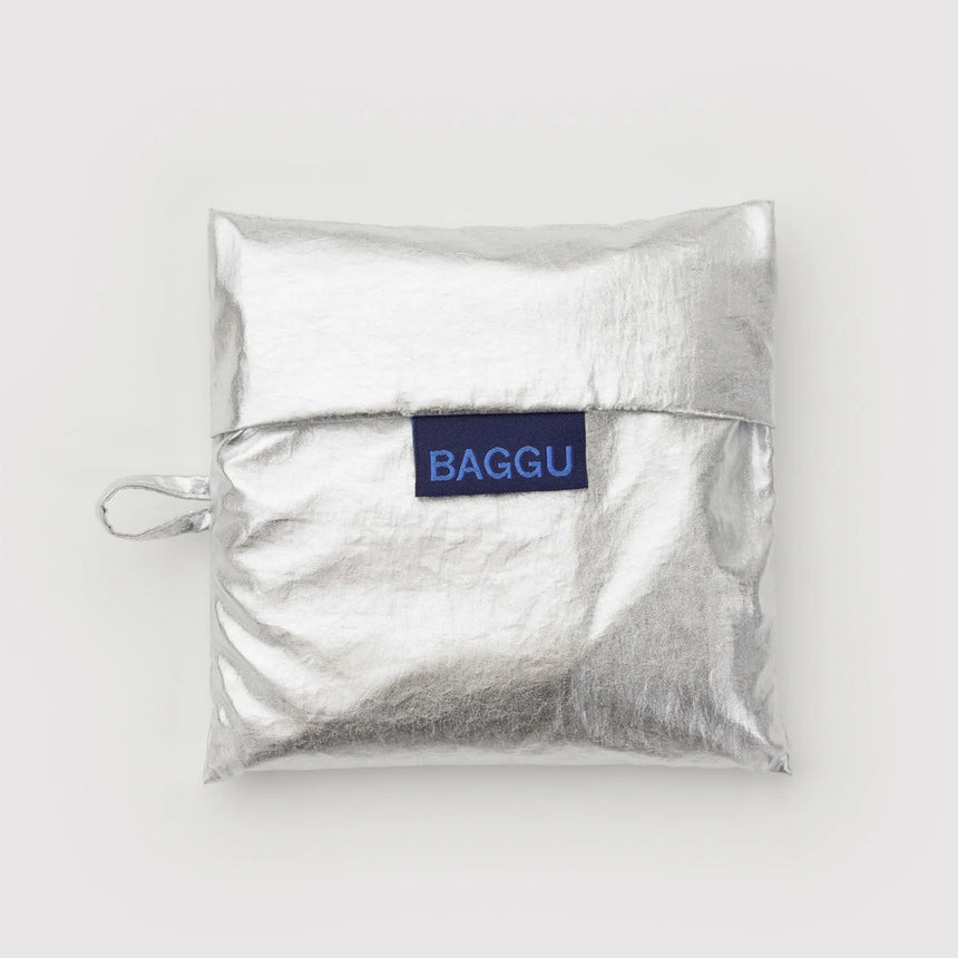 Baggu- Standard Baggu reusable bag - Chrome Metallic