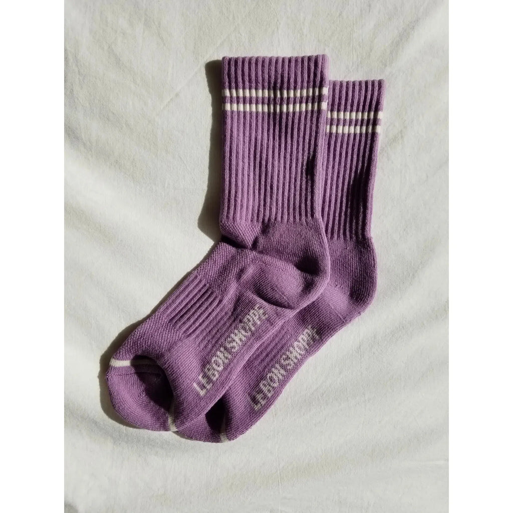 Le Bon Shoppe - Boyfriend socks - Grape | Scout & Co