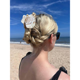 Solar Eclipse - Seashell handpainted hair claw | Scout & Co