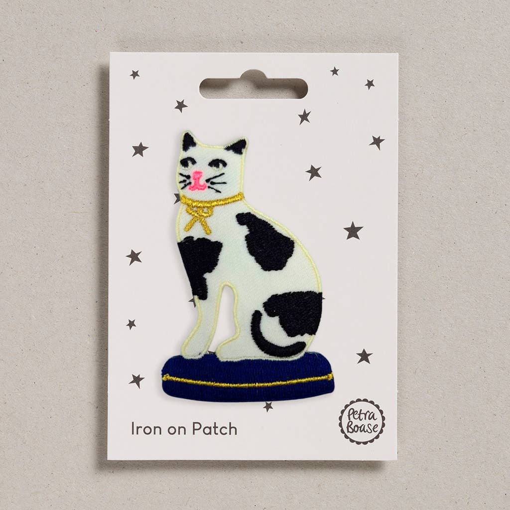 Petra Boase - Iron on Patch - Cat with Bow | Scout & Co