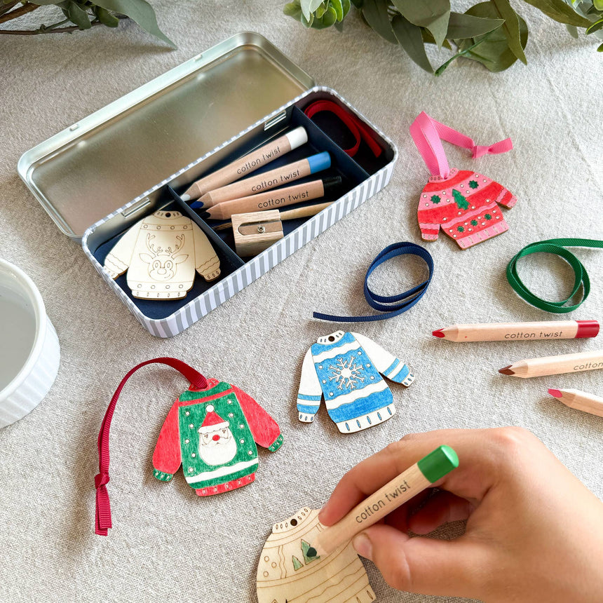 Cotton Twist - Christmas Jumper decoration kit tin | Scout & Co