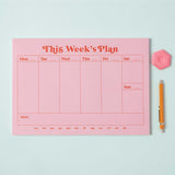 Good Tuesday - A4 Weekly Planner Pad - Pink & Red | Scout & Co