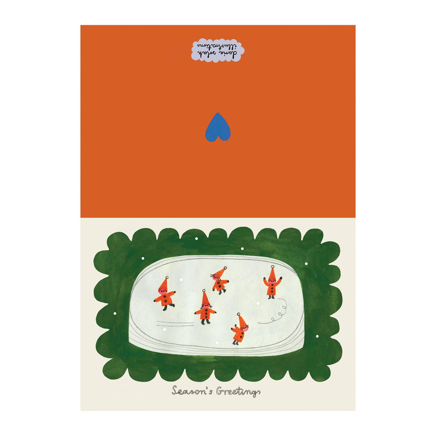 Daria Solak - Ice Skating Elves Christmas card | Scout & Co