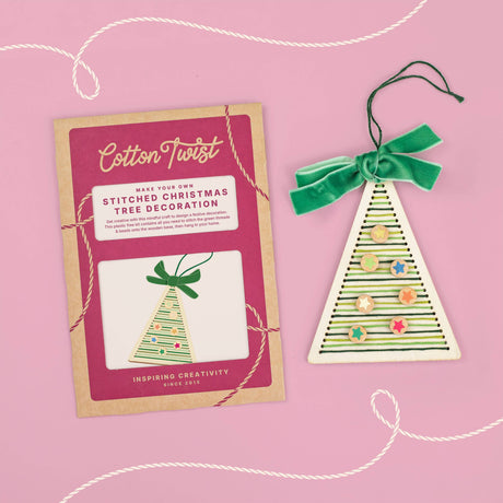 Cotton Twist - Make Your Own Stitched Christmas Tree Decoration kit | Scout & Co