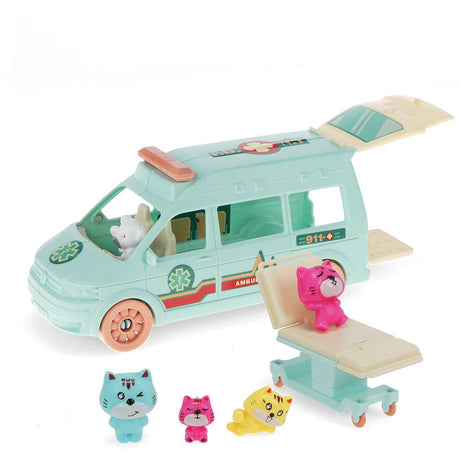 Rex - Little world playset - Kitten ambulance | Scout & Co
