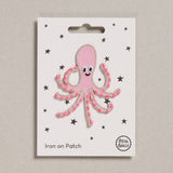 Petra Boase - Iron on Patch - Pink Octopus | Scout & Co